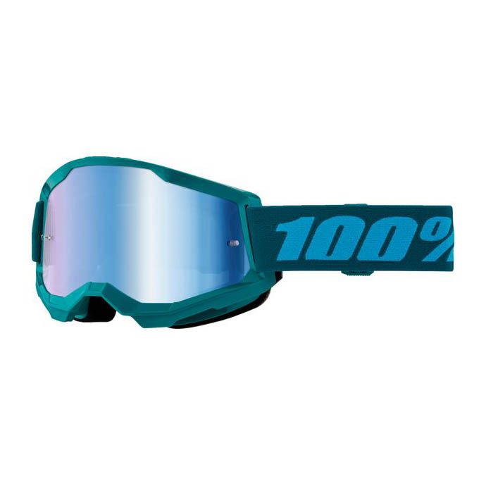 100% Strata 2 Goggle Stone - Mirror Blue Lens
