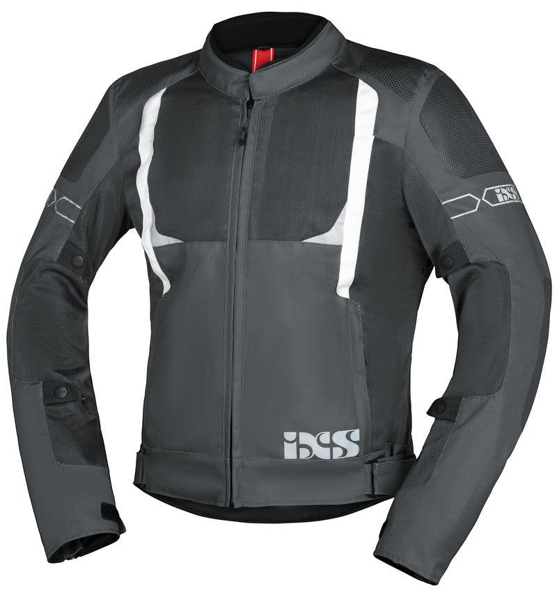 IXS Sport Jacke Trigonis-Air dunkelgrau-grau-weiss XL