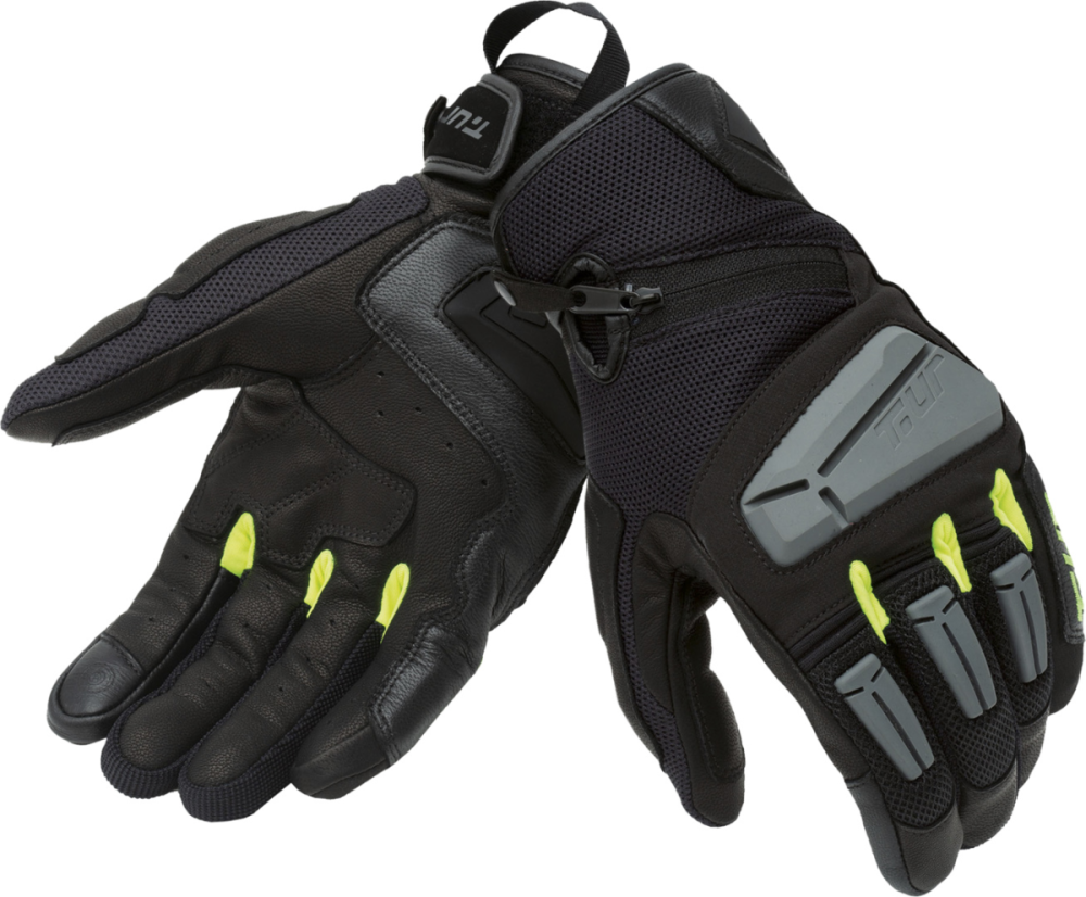 T. UR Handschuh G-Four schwarz-grau-neon gelb