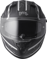 gms Integralhelm Hexago Graphic matt-grau L