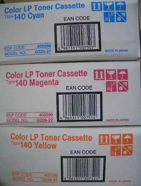 Ricoh Color LP Toner Cassette Type 140 Cyan G228-27 402098
