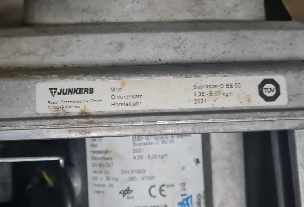 Bosch JUNKERS Blaubrenner Suprastar-O BE 55 #8718584485 OCCASION