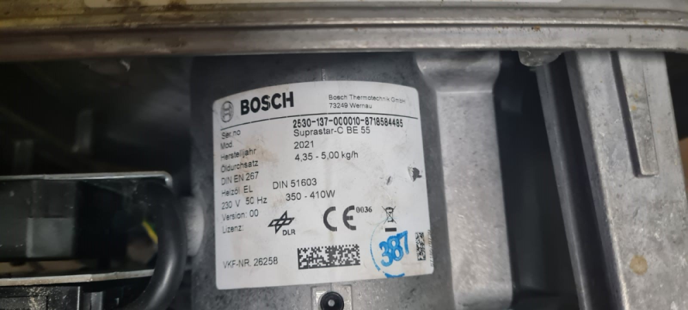 Bosch JUNKERS Blaubrenner Suprastar-O BE 55 #8718584485 OCCASION